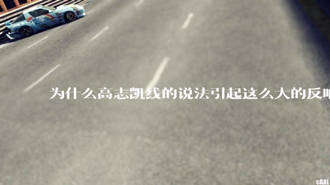 为什么高志凯线的说法引起这么大的反响？